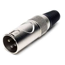  CONECTOR CANON MACHO 3 PINES NIQUEL JCM    