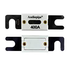  FUSIBLE ANL 400 AMP CERAMICA PAR AUDIOPIPE /  COMPATIBLE 12v/ 24v ALTO RENDIMIENTO /  RESISTENCIA AL CALOR  