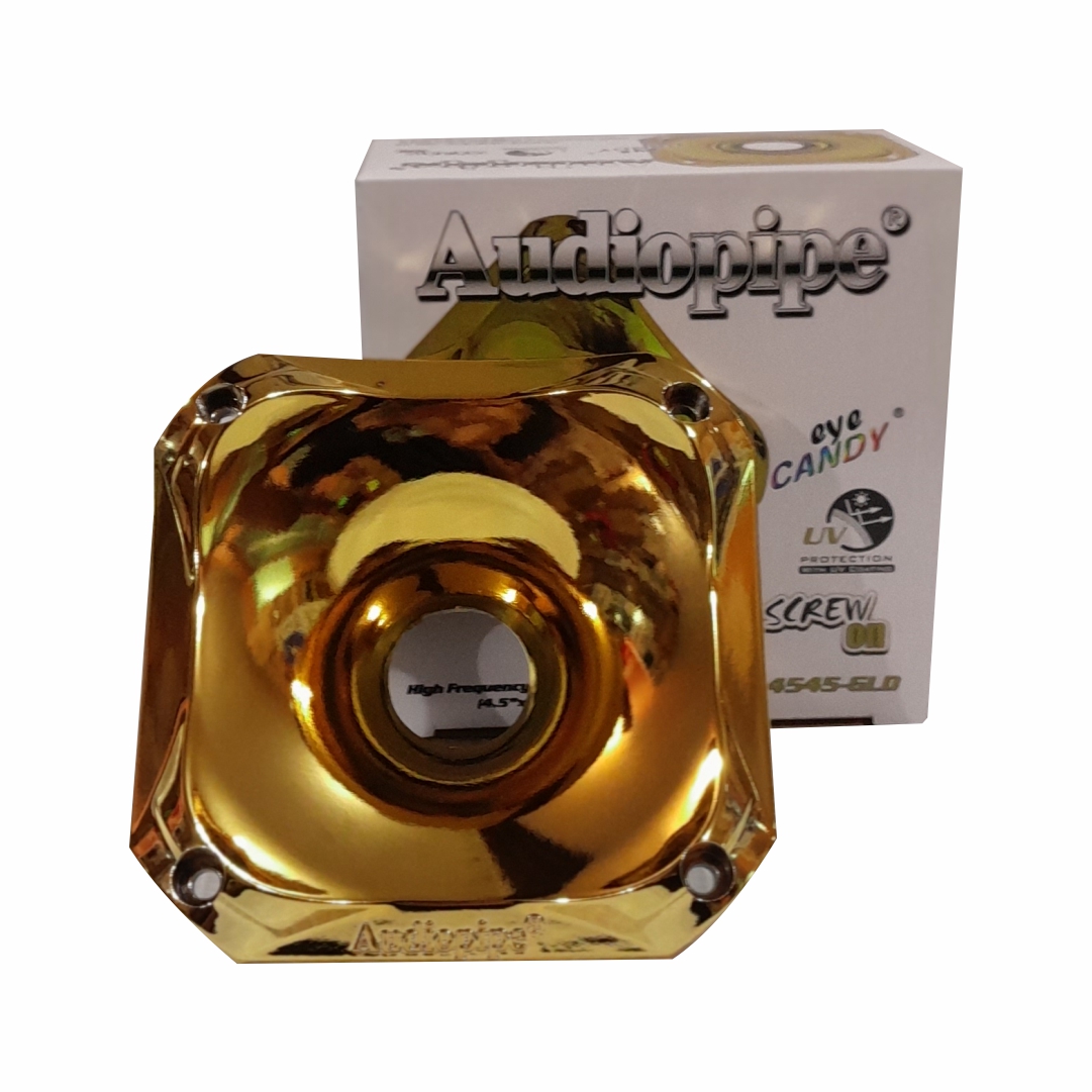  DIFUSOR  1 Pulgadas DORADO 4.5 PulgadasX4.5 Pulgadas AUDIOPIPE ROSCA METALICA 1 Pulgadas   