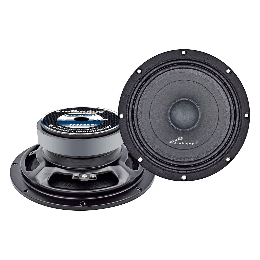  MEDIO  8 Pulgadas 300w 8 Ohm SERIE PRO AUDIOPIPE 1.5 Pulgadas VC /  93dB /  70-10, 000Hz 150w RMS /  CESTA ACERO  