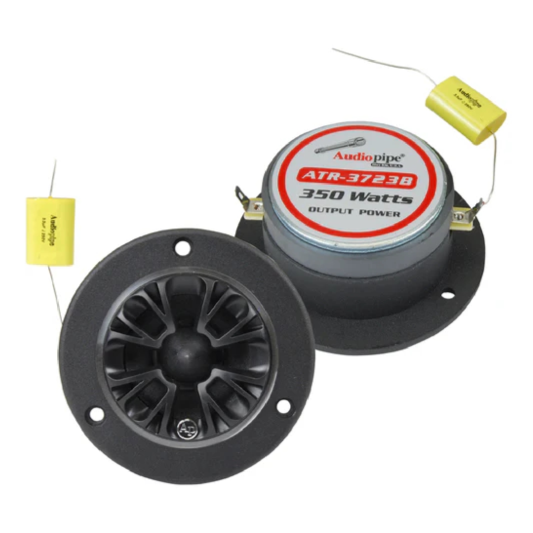  TWEETER 1 Pulgadas 350w 4-8 Ohm TITANIUM NEGRO PAR AUDIOPIPE /  1 Pulgadas VC /  99dB /  2K-25KHz 175w RMS /  TROMPETA ALUMINIO  