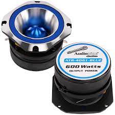 TWEETER 4 Pulgadas 600w 4-8 Ohm ALUMINIO AZUL UND AUDIOPIPE /  1-3/ 4 Pulgadas VC / 105dB 2000-25KHz /  300w RMS /  DISEÑADO EN USA 
