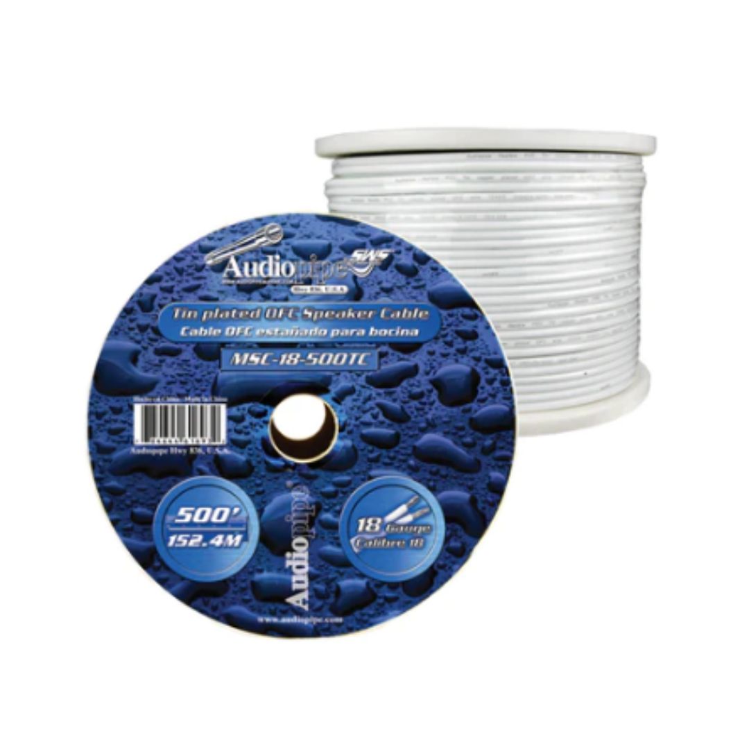  CABLE CORNETA # 18 MARINO AUDIOPIPE PVC BLANCO/  COBRE ESTAÑADO 100% LIBRE DE OXIGENO  