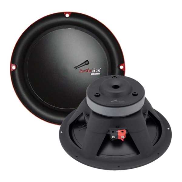  BAJO  6 Pulgadas 150w 4 Ohm  AUDIOPIPE 1.5 Pulgadas VC /  86dB /  50-2500Hz 75w RMS /  CANASTA ACERO NEGRO DISEÑADO EN USA 